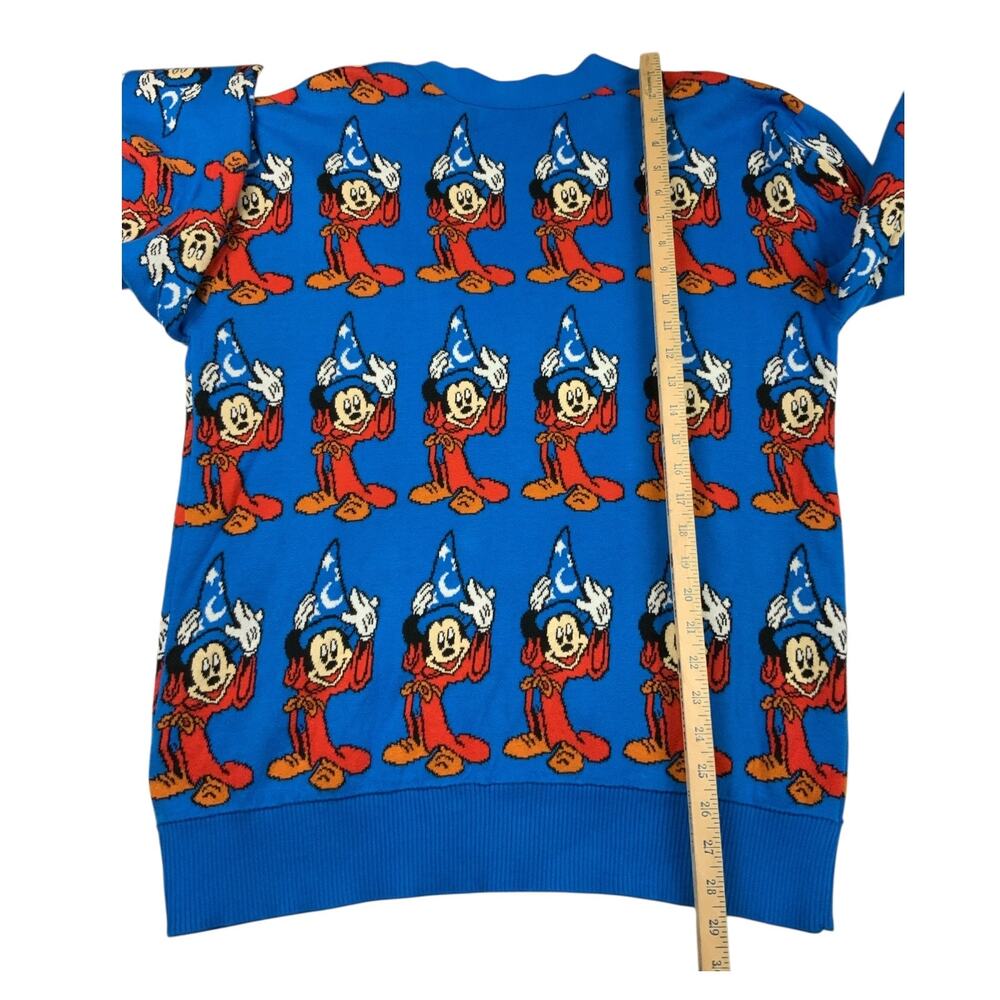 Disney Mickey Mouse Fantasia Cardigan US XL Wizard Sorcerer 80th Anniversary NWT - Picture 10 of 11